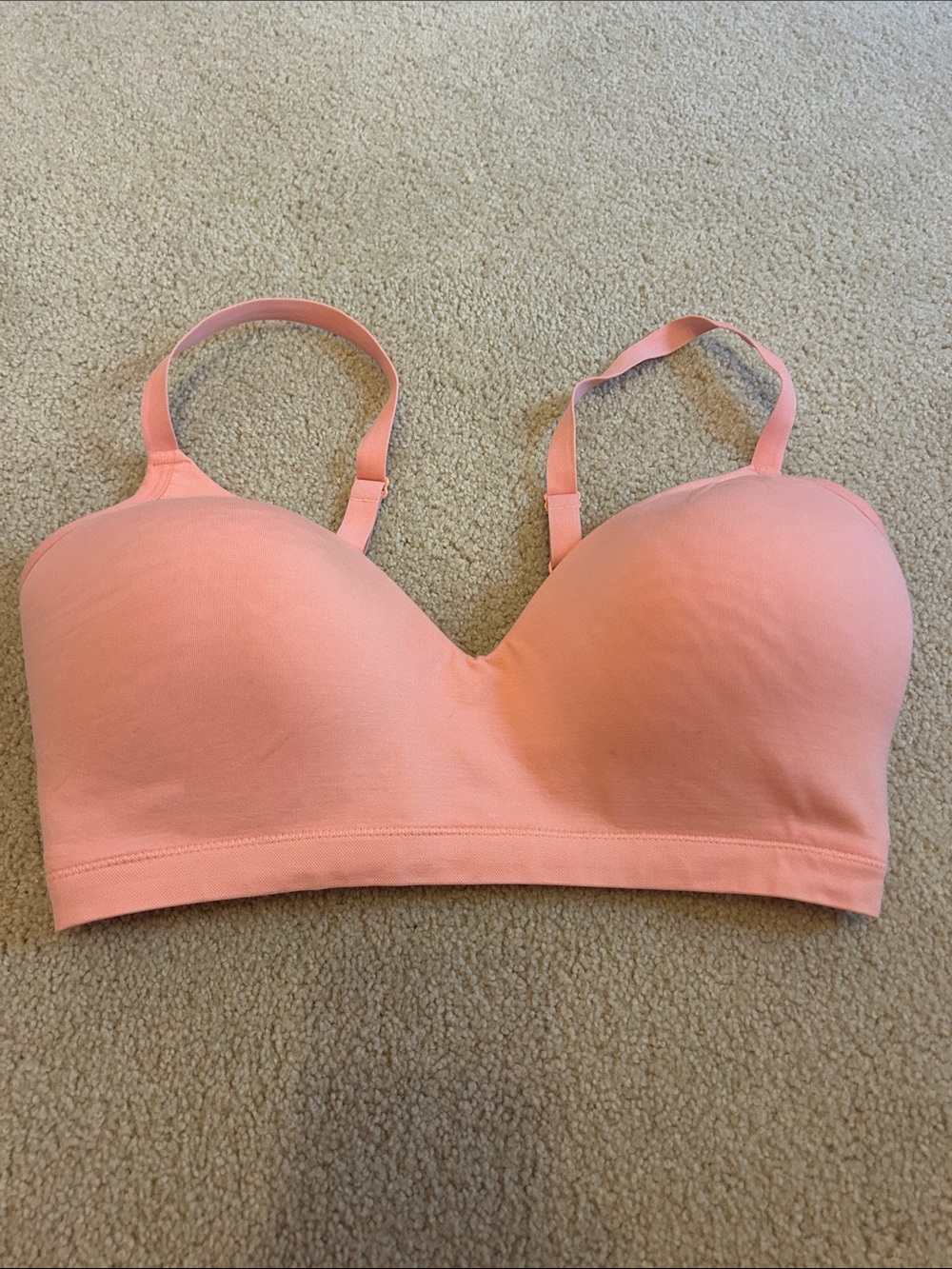 ThirdLove Peach-Coral Seamless Convertible Bra
